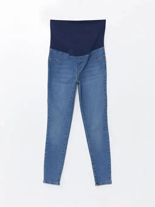 picture شلوار بارداری ال سی وایکیکی با کد W4H775Z8-507 ( Karın Panelli Mercury Skinny Fit Hamile Jean Pantolon )