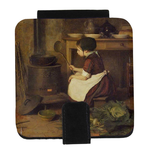 picture  آینه جیبی کارنیلا طرح نقاشی دختر آشپز کد KA308