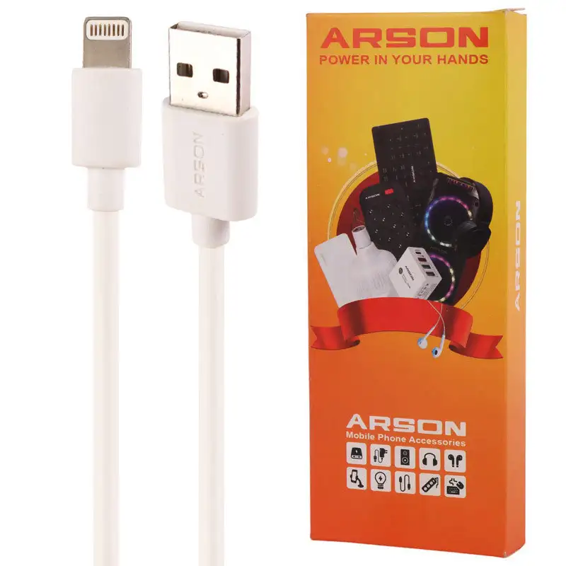 picture کابل آیفونی فست شارژ Arson AN-M6 2.1A 1m