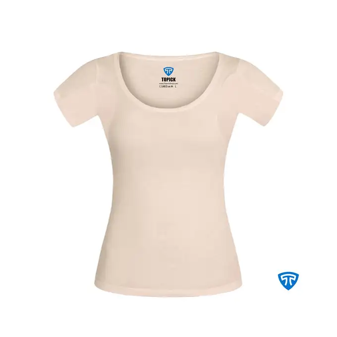 picture تی شرت آستین کوتاه تاپیک با کد WOMEN-TISHIRT-CREAM