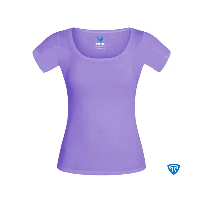 picture تی شرت آستین کوتاه تاپیک با کد WOMEN TISHIRT-PURPLE