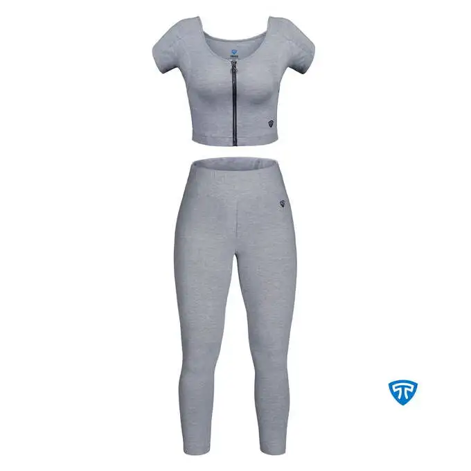 picture ست ورزشی تاپیک با کد SWEATPROOF CROP AND SPORT LEGGING GRAY