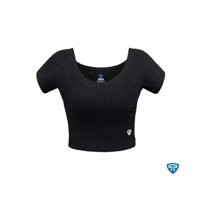 picture نیم تنه  ورزشی تاپیک با کد SWEATPROOF CROP BLACK