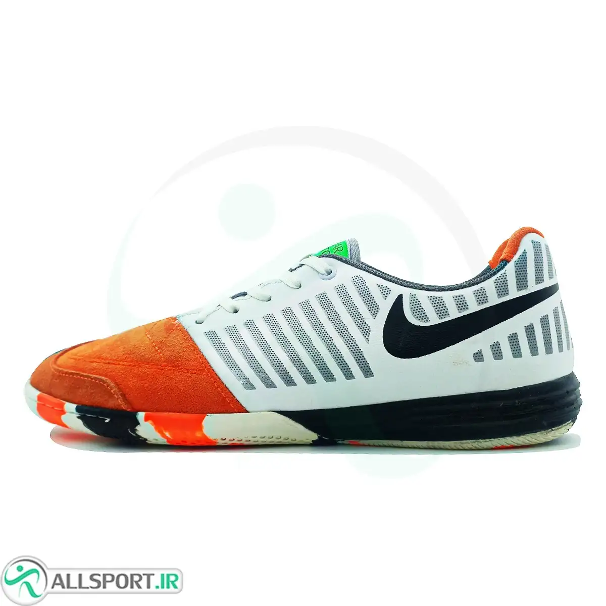 picture کفش فوتسال نایک لونار گتو Nike Lunar Gato White Orange