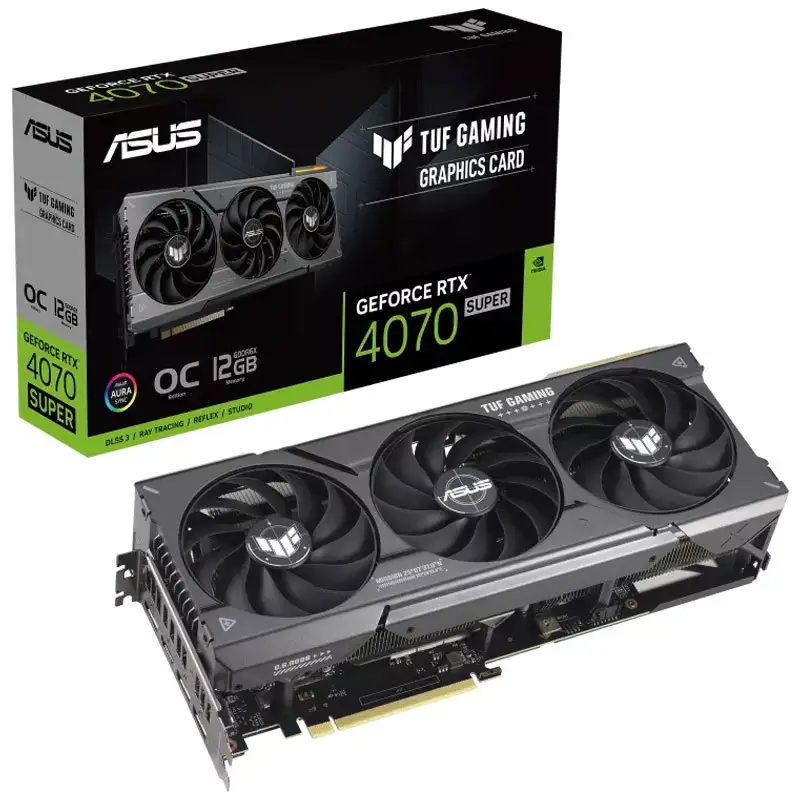 picture کارت گرافیک ASUS TUF Gaming GeForce RTX 4070 Super OC Edition 12GB GDDR6X 192Bit