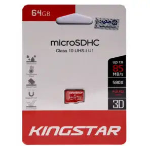 picture کارت حافظه microSDHC کینگ استار کلاس 10 استاندارد UHS-I U1 سرعت 85MBps بدون آداپتور  ظرفیت 64 گیگابایت