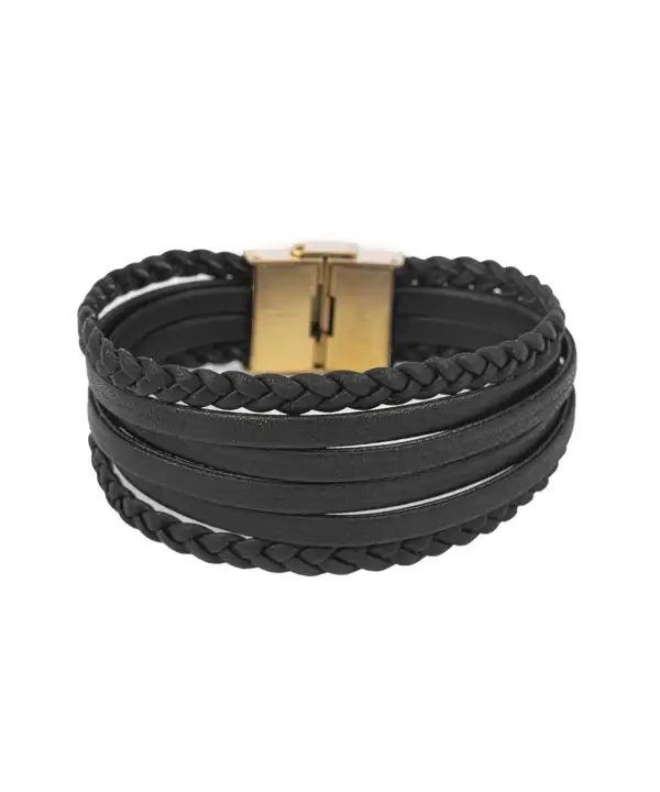 picture دستبند چرم طبیعی بیسراک Bisrk مدل LeatherBracelet-313At