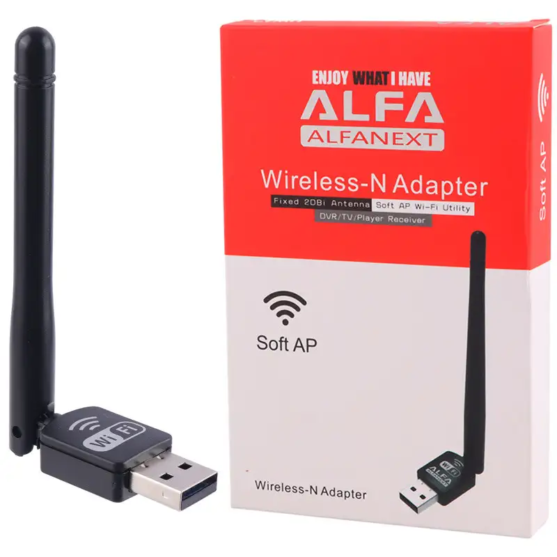 picture کارت شبکه بی سیم آنتن دار Alfa UW10 150Mbps