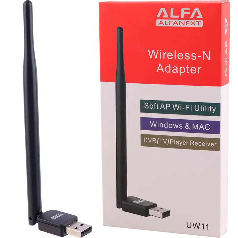 picture کارت شبکه بی سیم آنتن دار Alfa UW11 150Mbps