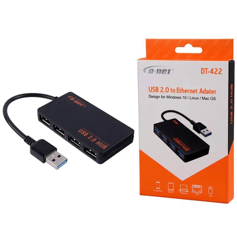 picture هاب 4 پورت USB 2.0 دی نت DT-422