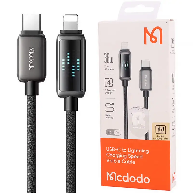 کابل تبدیل فست شارژ Mcdodo CA-263 Type-C To Lightning 3A PD 36W 1.2m 23329907