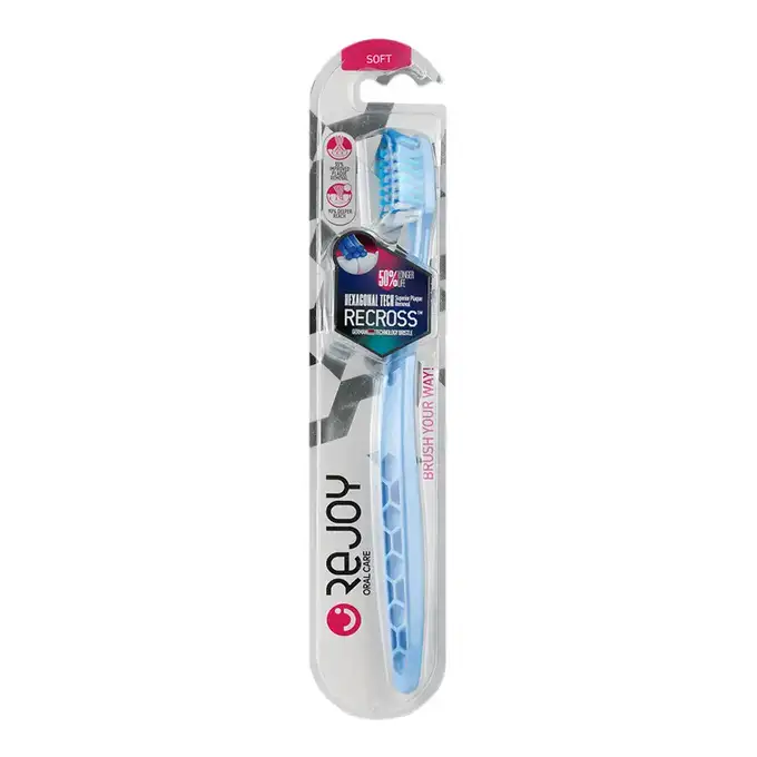 picture مسواک ریجوی با کد 31318050044 ( Rejoy Recross Blue Soft Toothbrush )