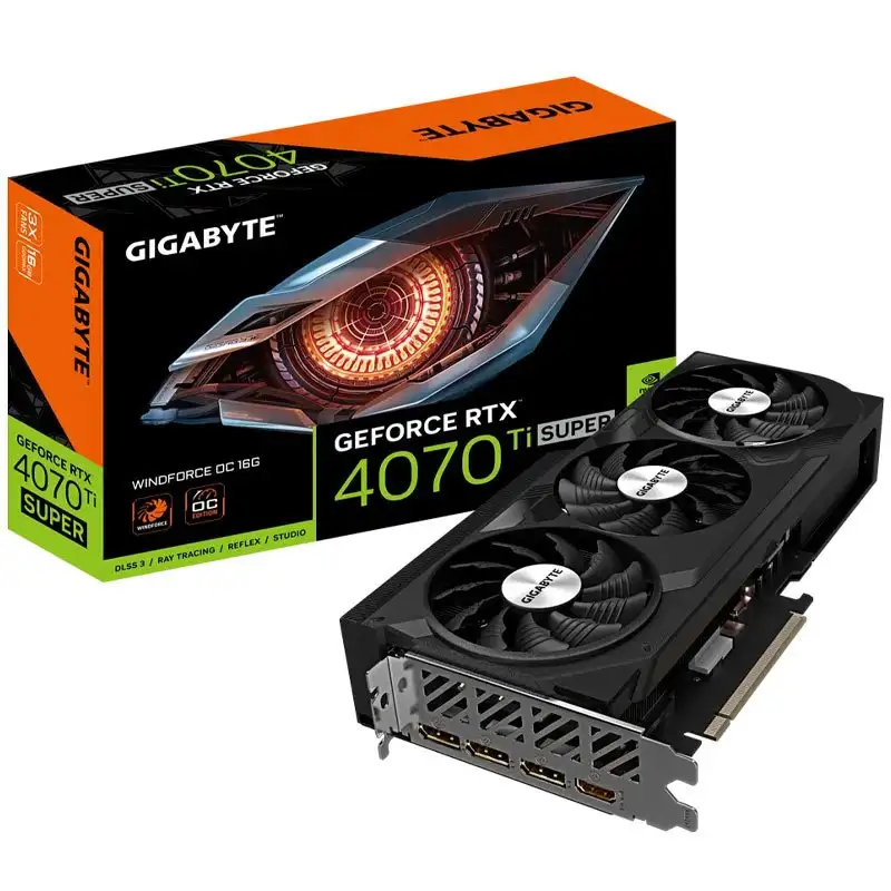 picture کارت گرافیک Gigabyte GeForce RTX 4070 Ti SUPER WINDFORCE OC 16GB GDDR6X 256Bit