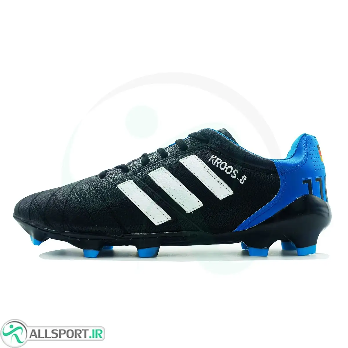 picture کفش فوتبال آدیداس Adidas Black White Blue