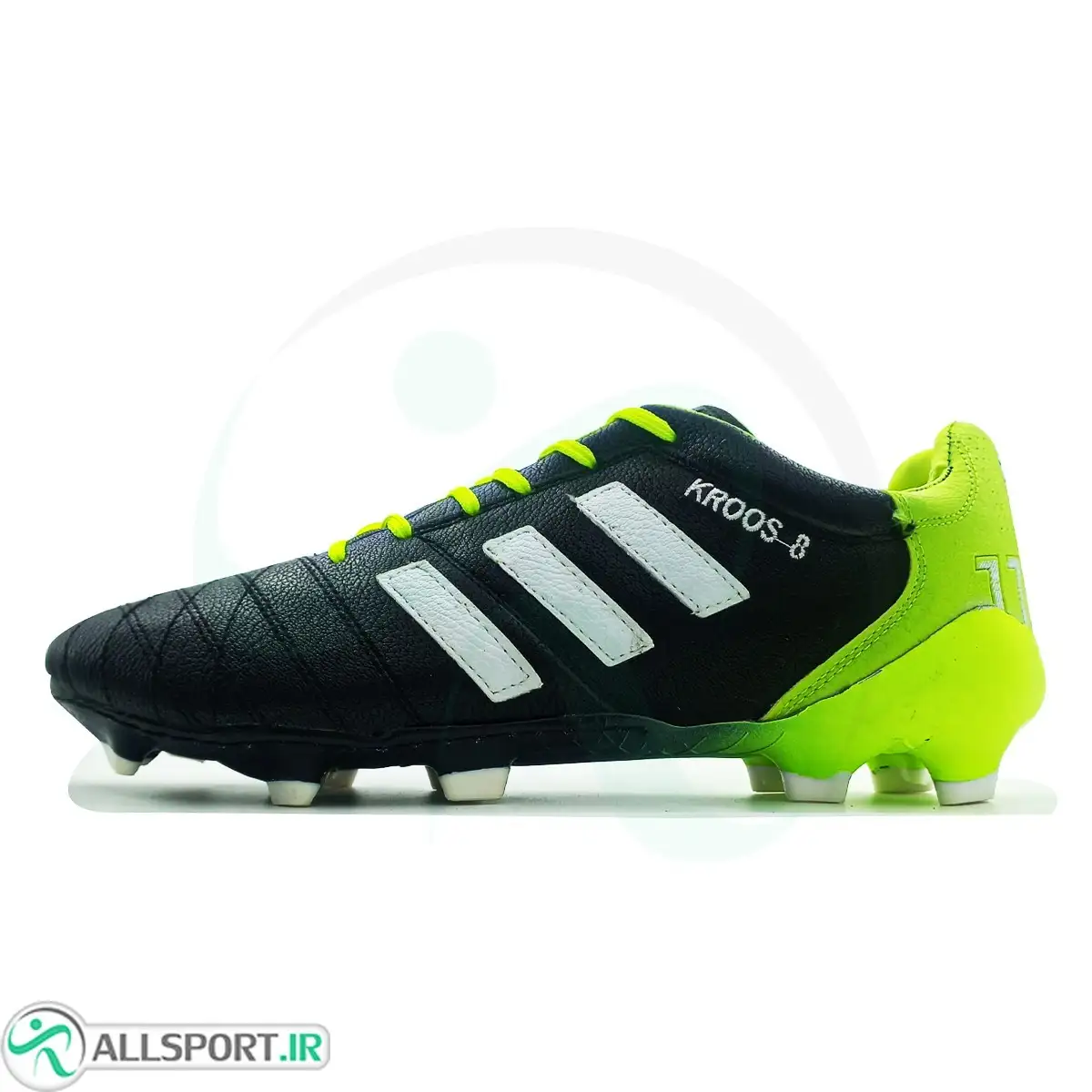 picture کفش فوتبال آدیداس Adidas Black White Green