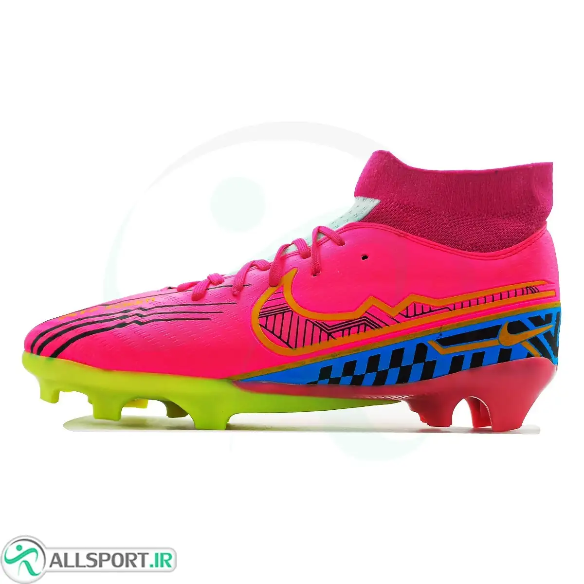 picture کفش فوتبال نایک مرکوریال ایرزوم  Nike Mercurial Air Zoom Pink Green