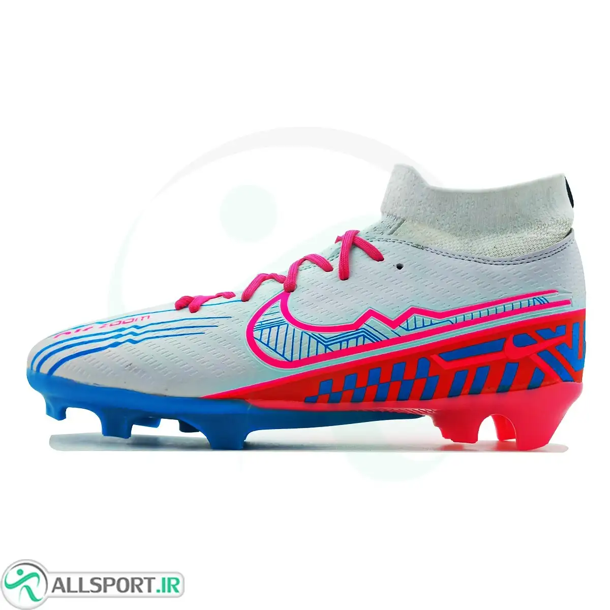 picture کفش فوتبال نایک مرکوریال ایرزوم Nike Mercurial Air Zoom White Pink