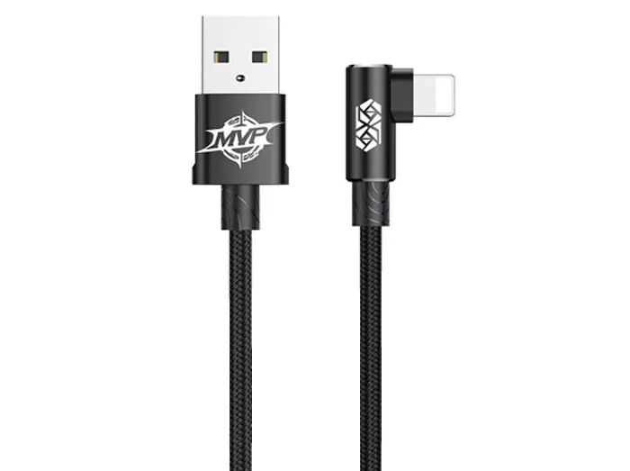 picture کابل لایتنینگ بیسوس Baseus MVP Elbow Lightning Cable 1M