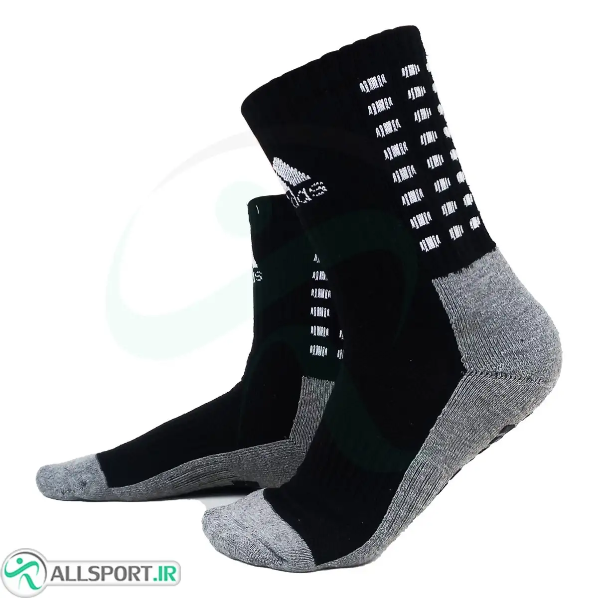 picture جوراب استپ دار آدیداس Adidas socks Gray Black