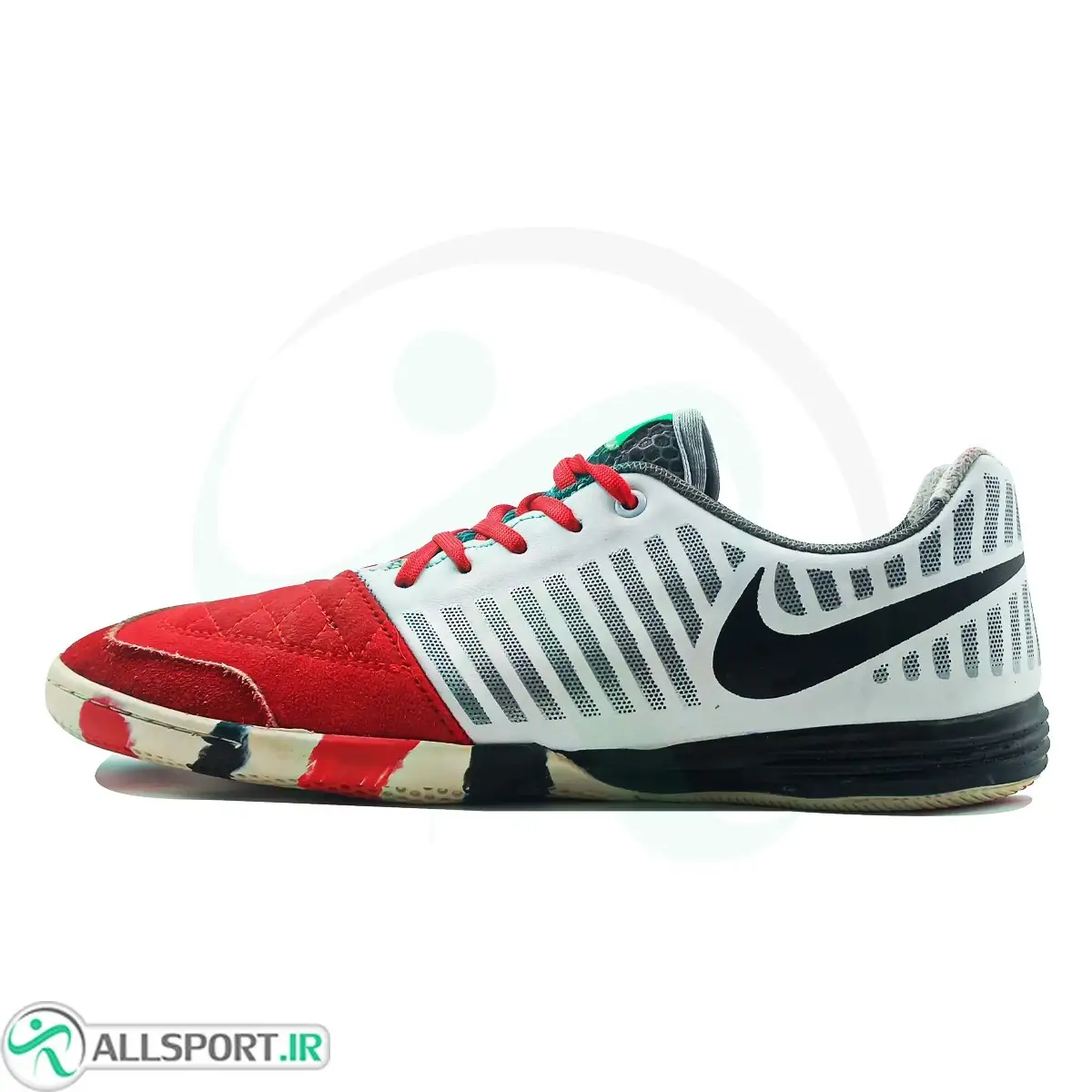 picture کفش فوتسال نایک لونارگتو Nike Lunar Gato  Red White Black