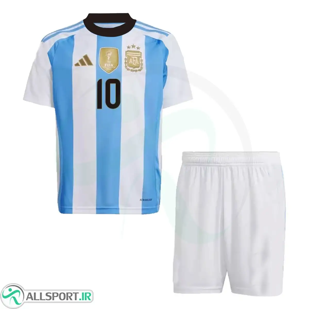 picture پیراهن و شورت بچگانه اول آرژانتین مسی Argentina Home 2024 Kit