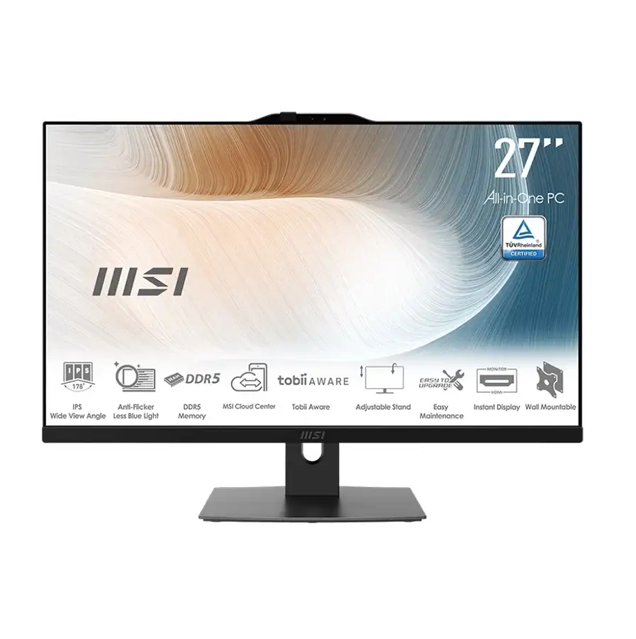 picture MSI AM272P 1M - Core 5 120U 16GB 512GB SSD Intel Graphics 27 Inch Non Touch All-in-One PC