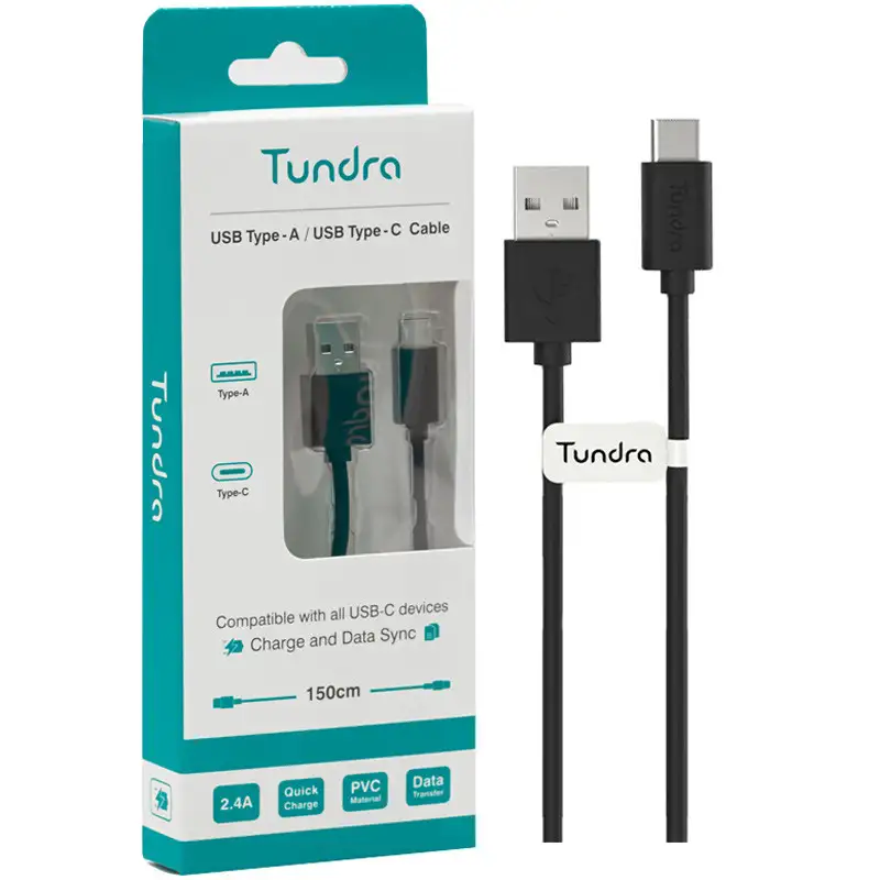 picture کابل تایپ سی فست شارژ Tundra T10A-C150 2.4A QC 1.5m