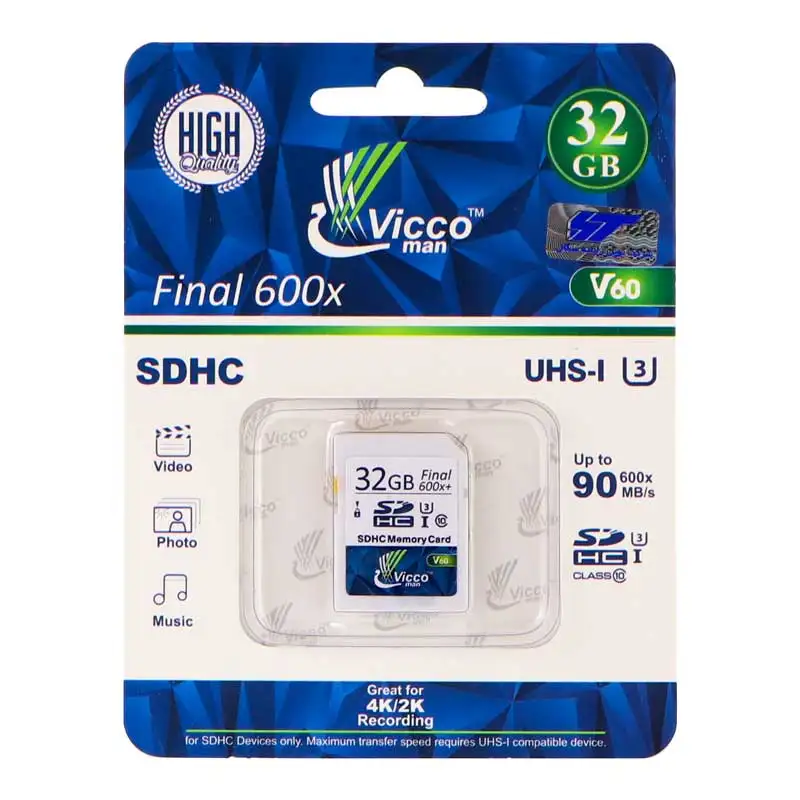 picture رم اس دی 32 گیگ ویکو من Vicco SD U3 90MB/s