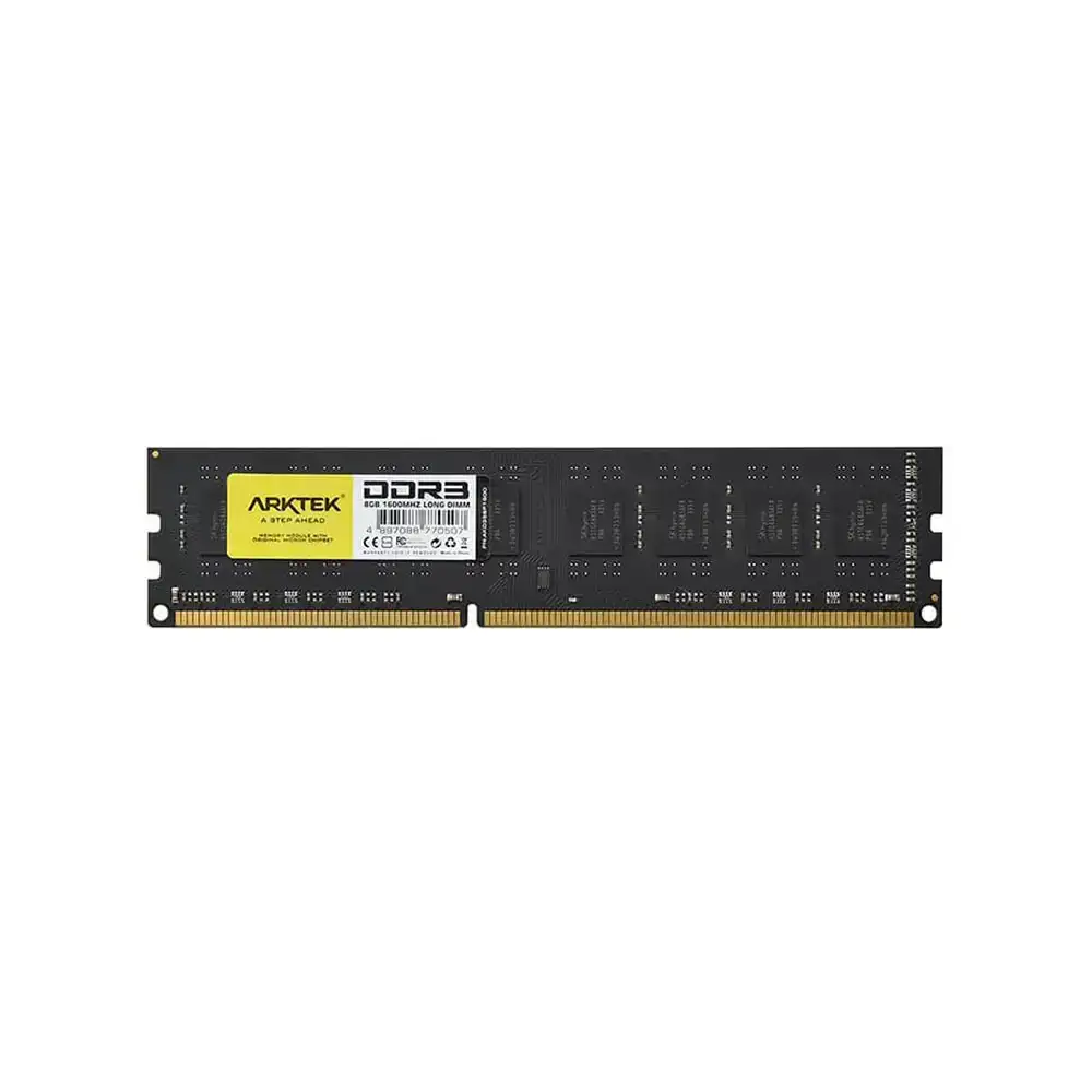 picture رم دسکتاپ DDR3 تک کاناله 1600 مگاهرتز CL10 آرک تک ظرفیت 8 گیگابایت