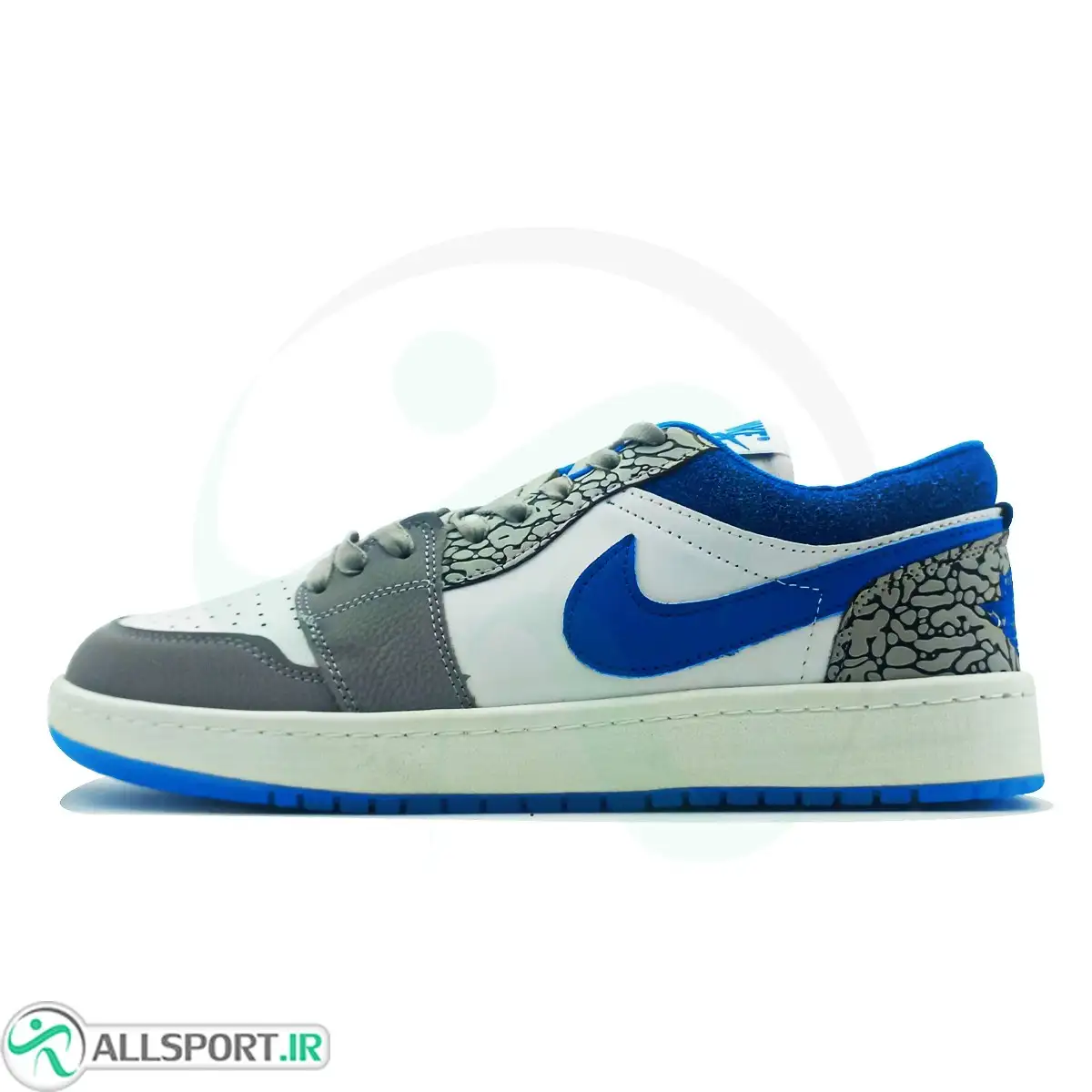 picture کتانی رانینگ نایک جردن  Nike Air Jordan  White Gray Blue