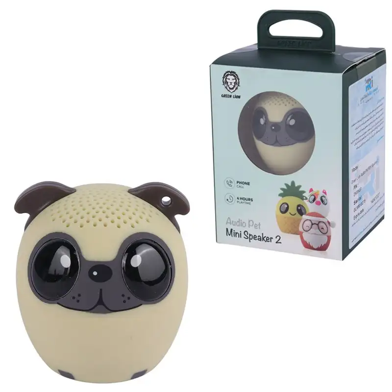 picture اسپیکر بلوتوثی گرین لاین audio pet mini speaker 2 طرح سگ