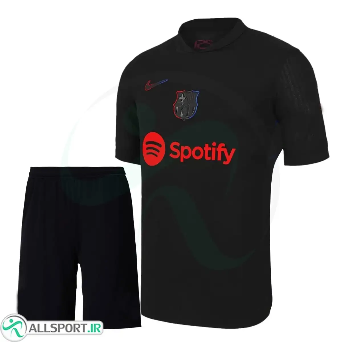 picture پیراهن و شورت بچگانه دوم بارسلونا با نام  لواندوفسکی Barcelona Away 2024-25 Kit