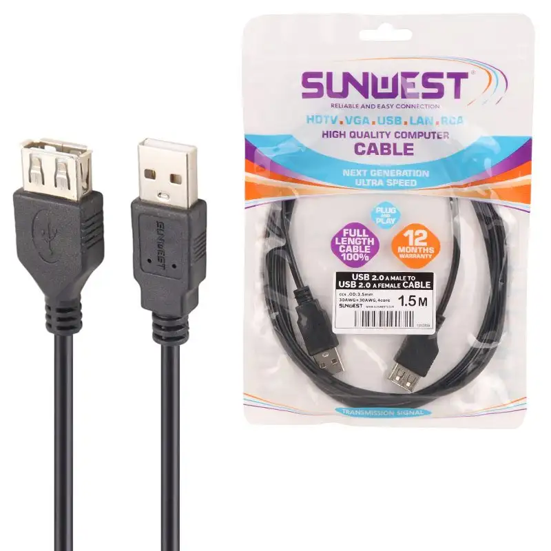 picture کابل افزایش طول Sunwest USB 1.5m