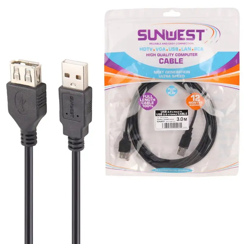 picture کابل افزایش طول Sunwest USB 3m