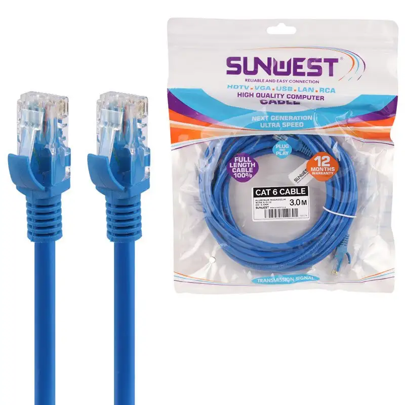 picture کابل شبکه Sunwest Cat6 3m