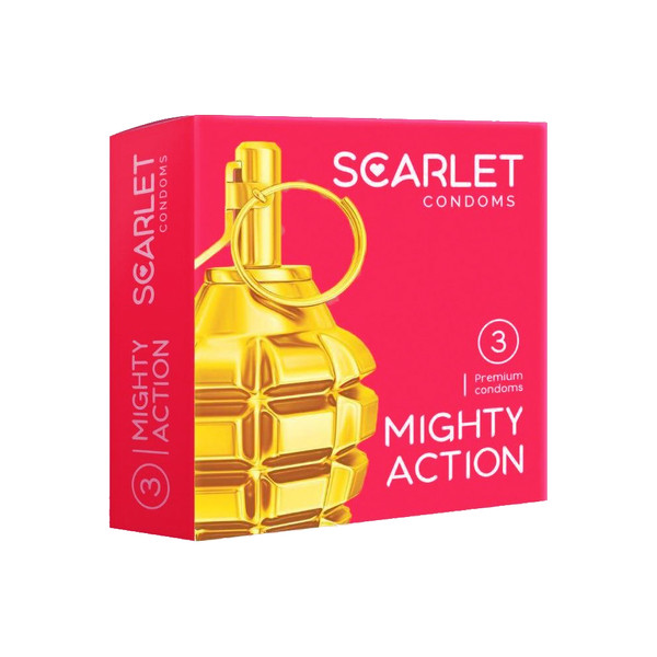 کاندوم اسکارلت مدل MIGHTY ACTION بسته 3 عددی 2694564