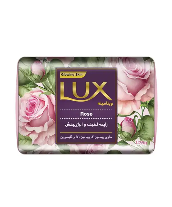 picture صابون ویتامینه لوکس Lux با رایحه گل رز وزن 125 گرم