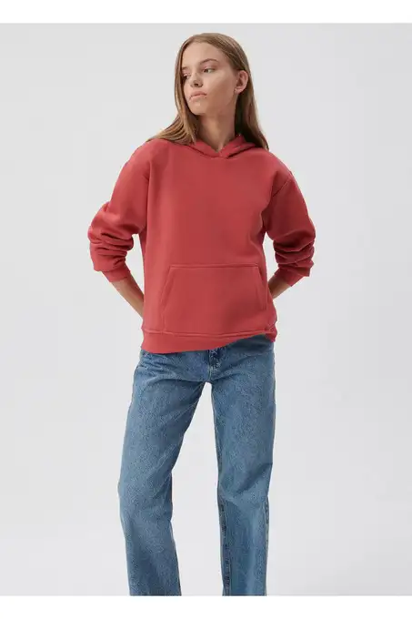 picture سویشرت و هودی کوتون با کد 3WAM1071TX 6421397 ( Kapüşonlu Basic Sweatshirt )