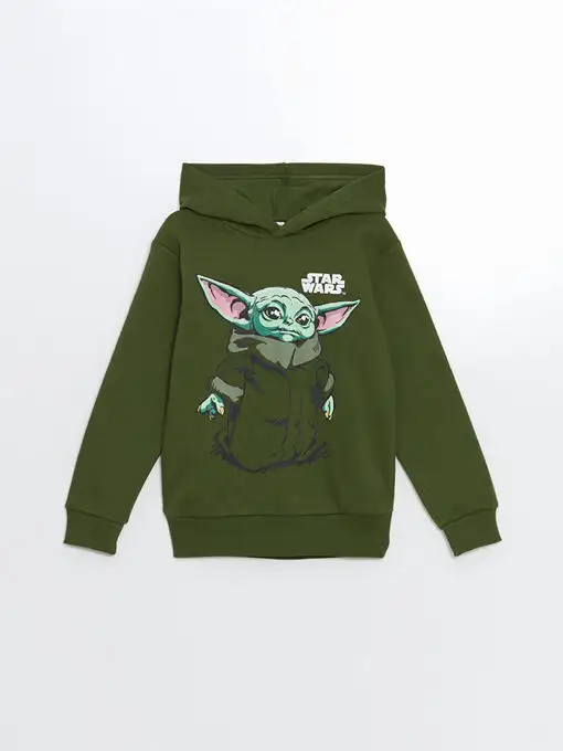 picture سویشرت و هودی ال سی وایکیکی با کد W4GE83Z4-HDK ( Star Wars Baskılı Erkek Çocuk Kalın Sweatshirt )