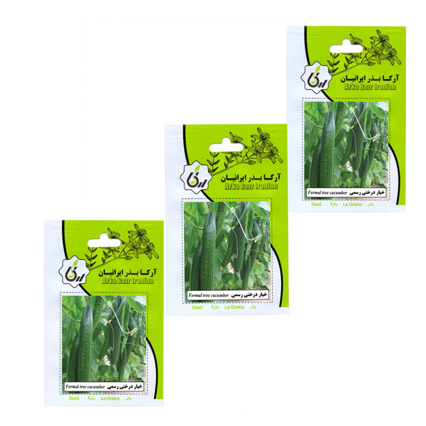 بذر خیار درختی رسمی آرکا بذر ایرانیان مدل A16 مجموعه 3 عددی  2862206