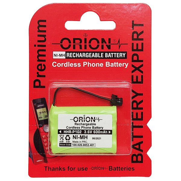 باتری تلفن اوریون مدل 3.6V600mAh کد HHR-P102 3268088