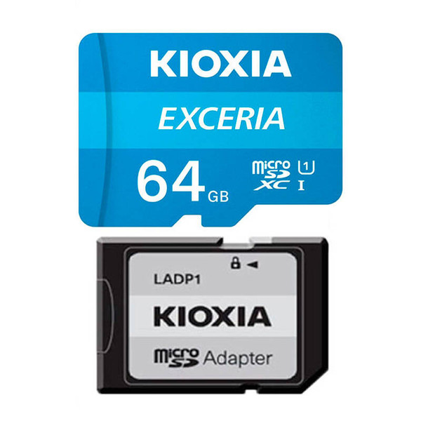 کارت حافظه‌ microSDHC کیوکسیا مدل Exceria کلاس 10 استاندارد UHS-I U1 سرعت 100MBps ظرفیت 64 گیگابایت به همراه آداپتور SD 3417958