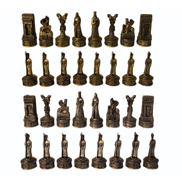 picture مهره شطرنج مدل پلی استری هخامنشی مجموعه 32 عددی