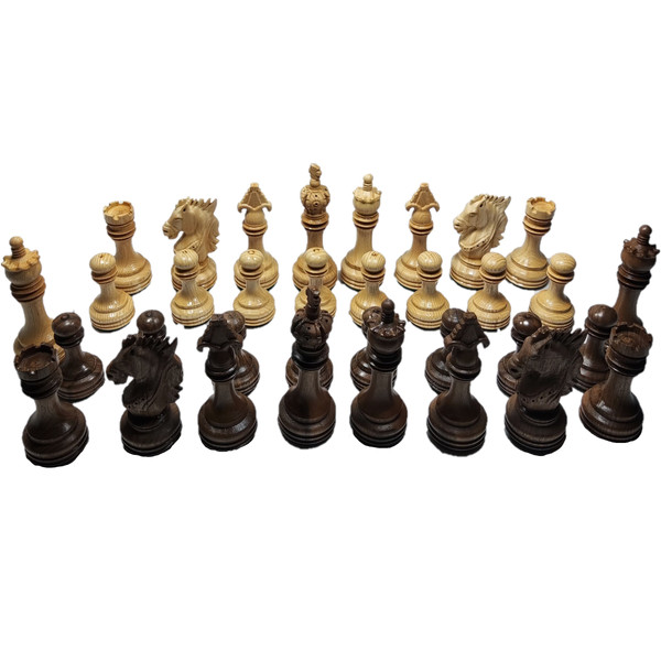 مهره شطرنج مدل چوبی سلطنتی شهریار مجموعه 34 عددی 3623646