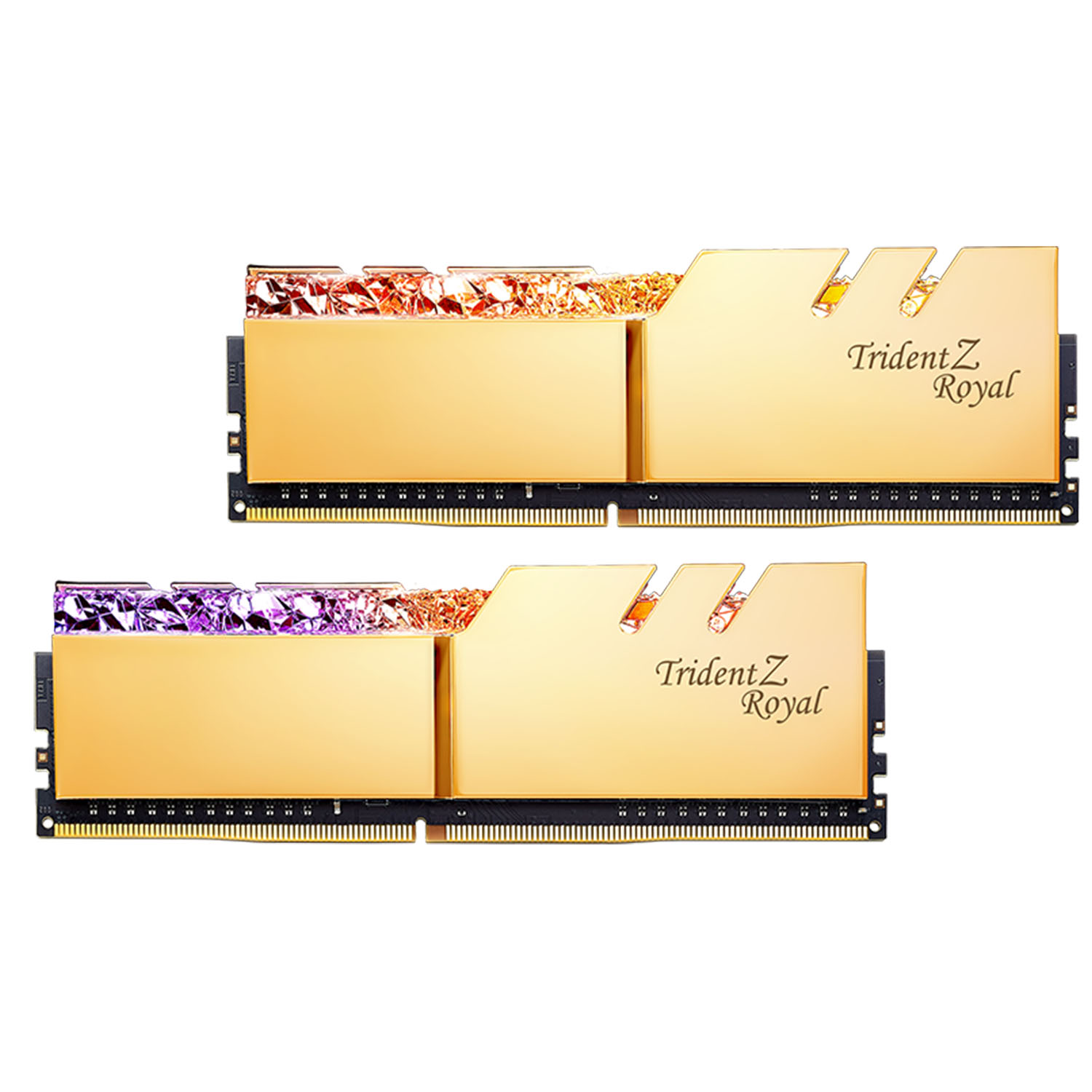 رم دسکتاپ DDR4 دوکاناله 3600 مگاهرتز CL16 جی اسکیل مدل TRIDENT ROYAL GOLD ظرفیت 16 گیگابایت 3676528