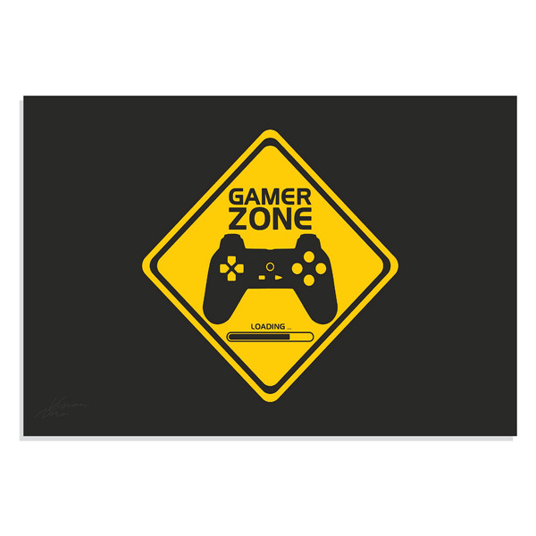 پوستر طرح گیمینگ Gamer Zone مدل NV0244 3701912