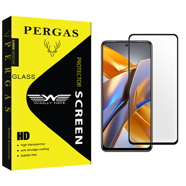 محافظ صفحه نمایش شیشه ای وایلی نایس مدل Pergas مناسب برای گوشی موبایل شیائومی Poco M5s 3720313