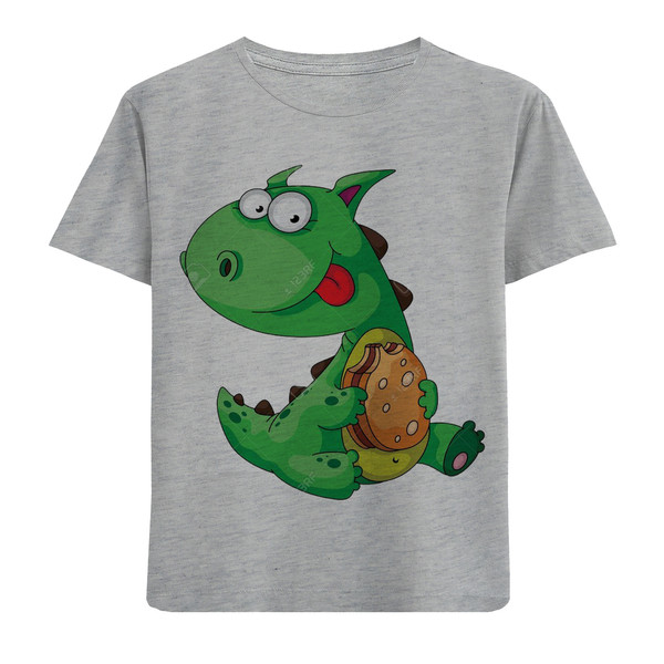 تی شرت آستین کوتاه بچگانه مدل بچه دایناسور F513 3736207