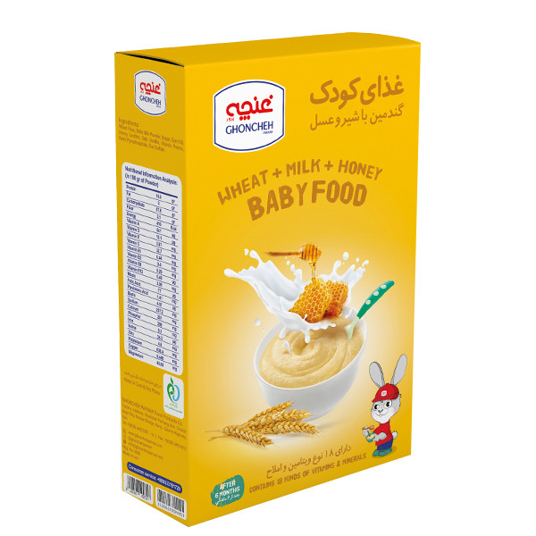 picture غذای کودک گندمین با شیر و عسل غنچه - 250 گرم