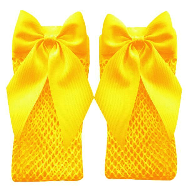 جوراب نوزادی مدل زنبوری رنگ زرد 3762156
